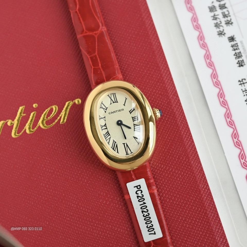 Cartier BAIGNOIRE WATCH Small model, quartz movement, yellow gold WGBA0007 .-duoc-ban-tai-Hvip Bags and Accessories