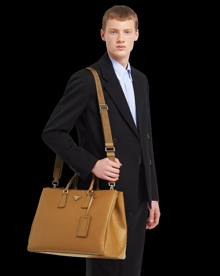 Prada Galleria Saffiano bag 2VG061 desert 39x29x9cm -duoc-ban-tai-Hvip Bags and Accessories