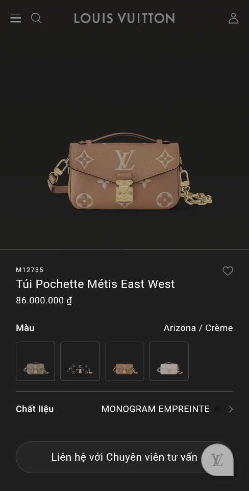 Louis Vuitton M12735
Túi Pochette Métis East West21.5*13.5*6CM L1-duoc-ban-tai-Hvip Bags and Accessories