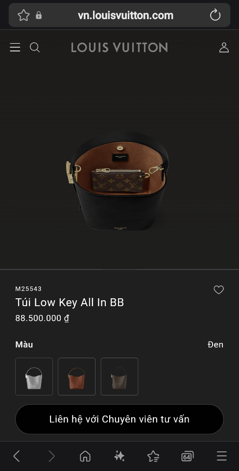 Louis Vuitton M25543
Túi Low Key All In BB 16*12*18cm -duoc-ban-tai-Hvip Bags and Accessories