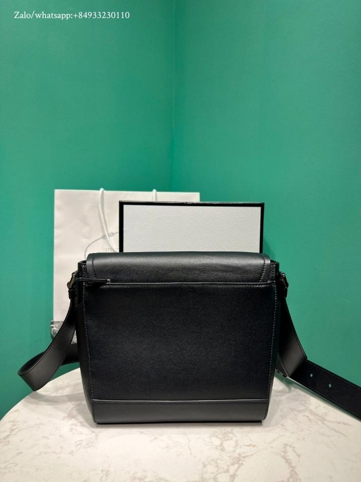 Prada medium leather shoulder bag black 2VD069 22x22x12cm-duoc-ban-tai-Hvip Bags and Accessories