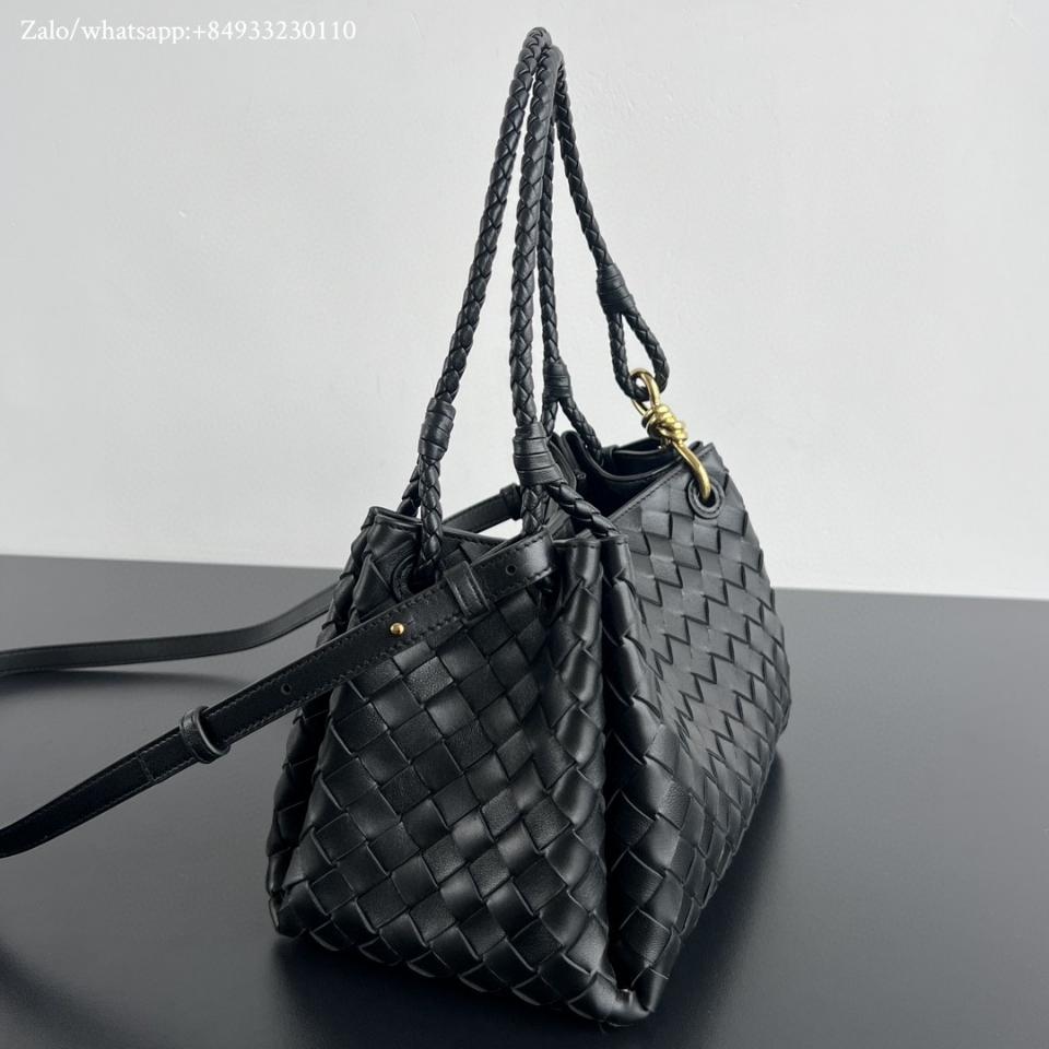 Bottega Veneta medium Parachute black 835921 29.5x17.5x18.5cm -duoc-ban-tai-Hvip Bags and Accessories