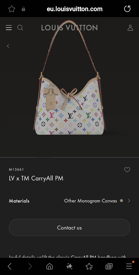 Louis Vuitton M13661
LV x TM CarryAll PM 24*12*29cm-duoc-ban-tai-Hvip Bags and Accessories