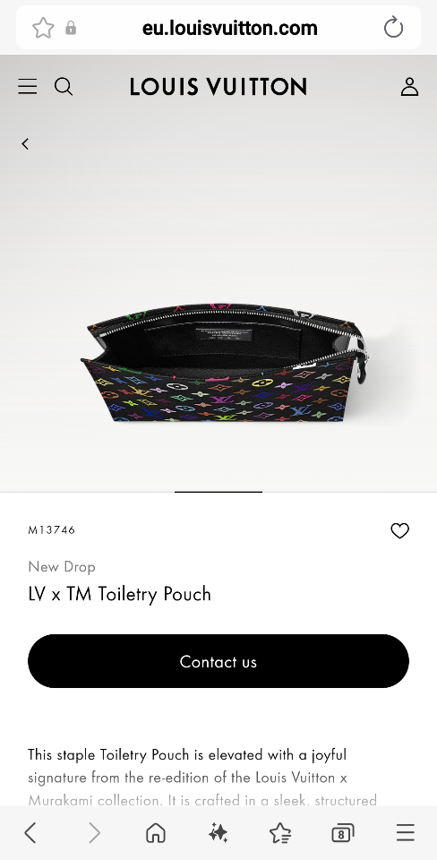 Louis Vuitton M13746
New Drop
LV x TM Toiletry Pouch black-duoc-ban-tai-Hvip Bags and Accessories