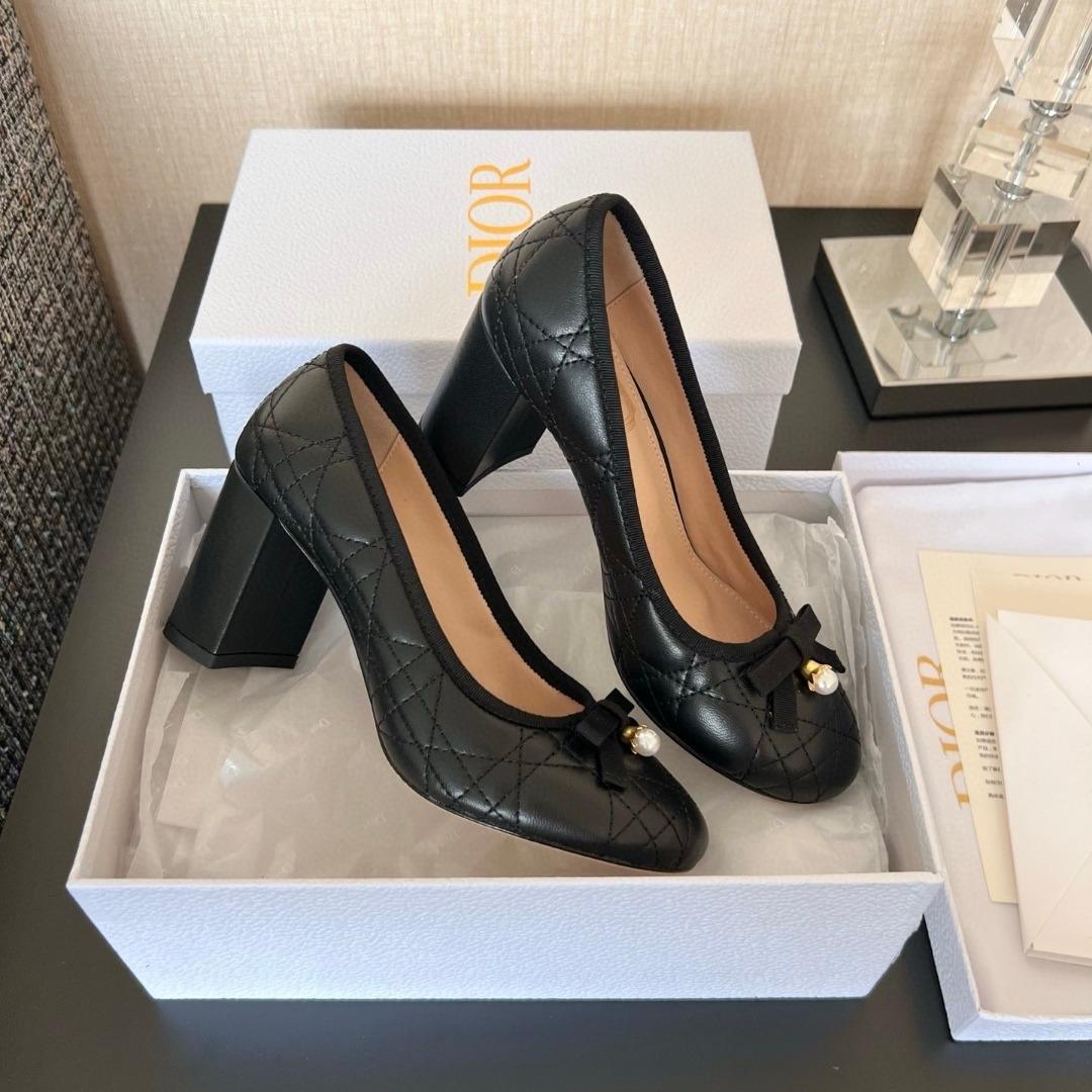 Dior Pump Quilted Cannage Calfskin 90mm-duoc-ban-tai-Hvip Shoes and Clothes