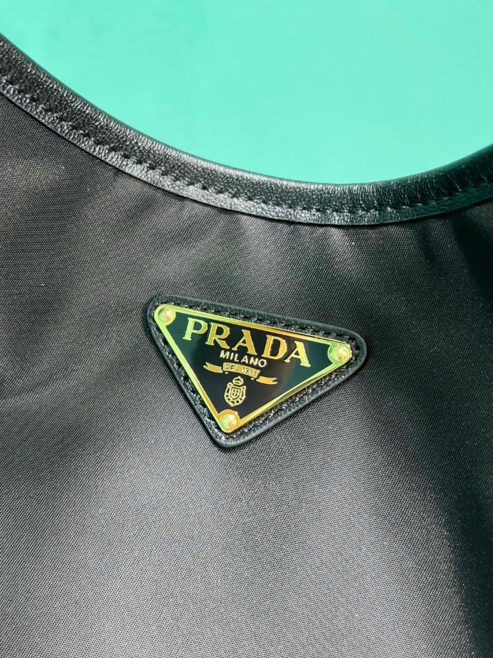 Prada Mariner large Re-Nylon shoulder bag black 1BC244 48x39x14cm-duoc-ban-tai-Hvip Bags and Accessories