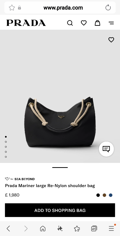 Prada Mariner large Re-Nylon shoulder bag black 1BC244 48x39x14cm-duoc-ban-tai-Hvip Bags and Accessories