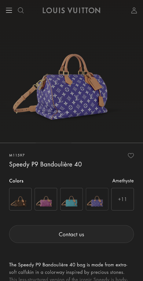 Louis Vuitton M11597
M15285  Speedy P9 Bandoulière 40 40.0 x 26.0 x 23.0 cm Sao chép-duoc-ban-tai-Hvip Bags and Accessories