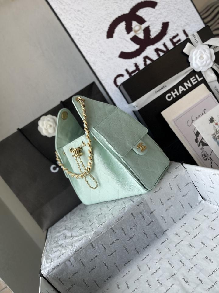 CHANEL 25 Small Handbag grained Calfskin & gold-tone tone Metal,light blue AS5293 30-26-14cm-duoc-ban-tai-Hvip Bags and Accessories