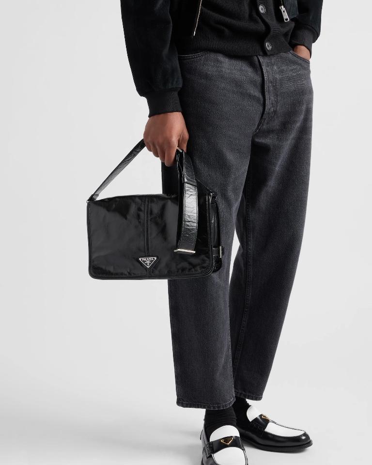 Prada Leather shoulder bag black 2VD073 30x20x11cm-duoc-ban-tai-Hvip Bags and Accessories