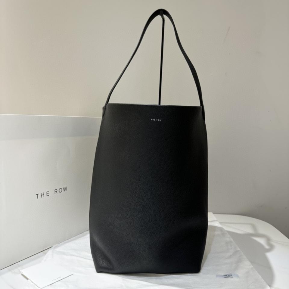 The Row Large N/S Park Tote in Leather black  44X38X21cm -25cm -duoc-ban-tai-Hvip Bags and Accessories