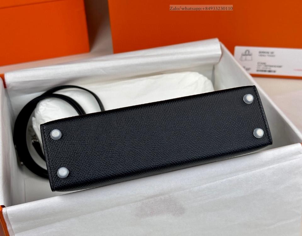 Hermès Kelly mini noir Epsom PHW -duoc-ban-tai-Hvip Bags and Accessories