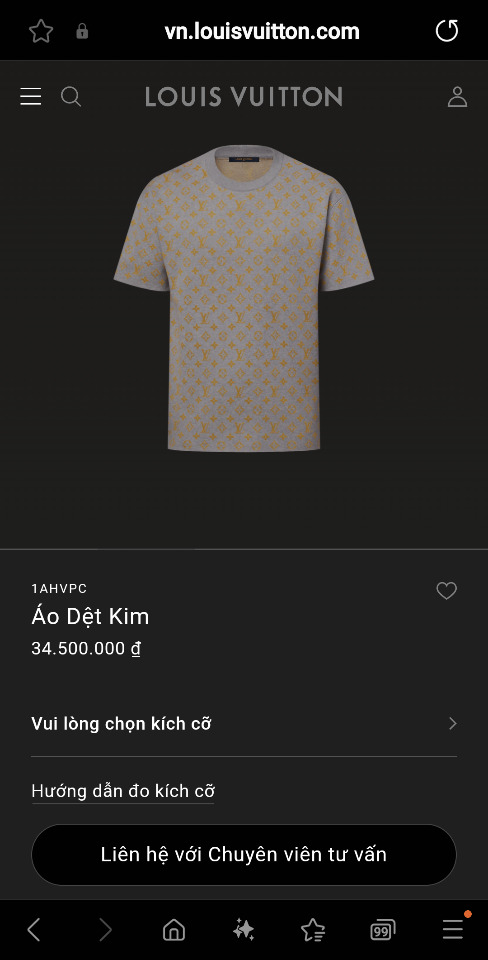 Louis Vuitton 1AHVPC
Monogram Short-Sleeved Crewneck mp-duoc-ban-tai-Hvip Shoes and Clothes