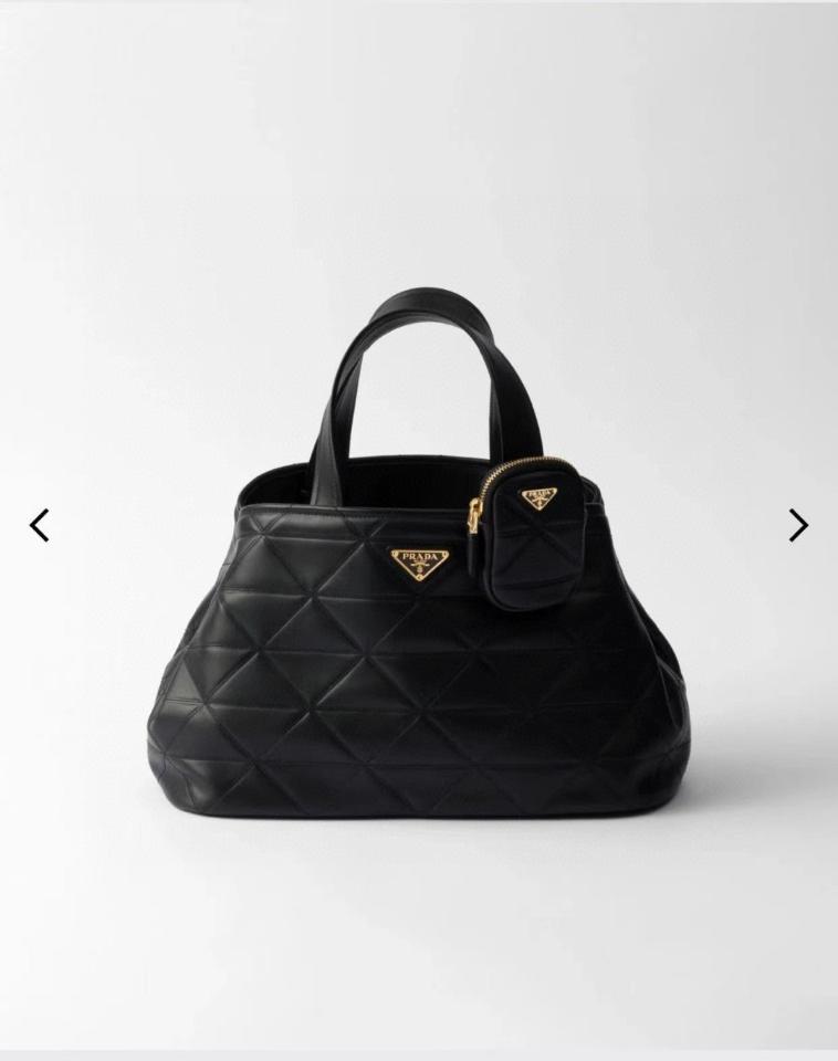 Prada Medium Quilted Leather Tote Bag Black 1BG545  33x21.5x16cm-duoc-ban-tai-Hvip Bags and Accessories
