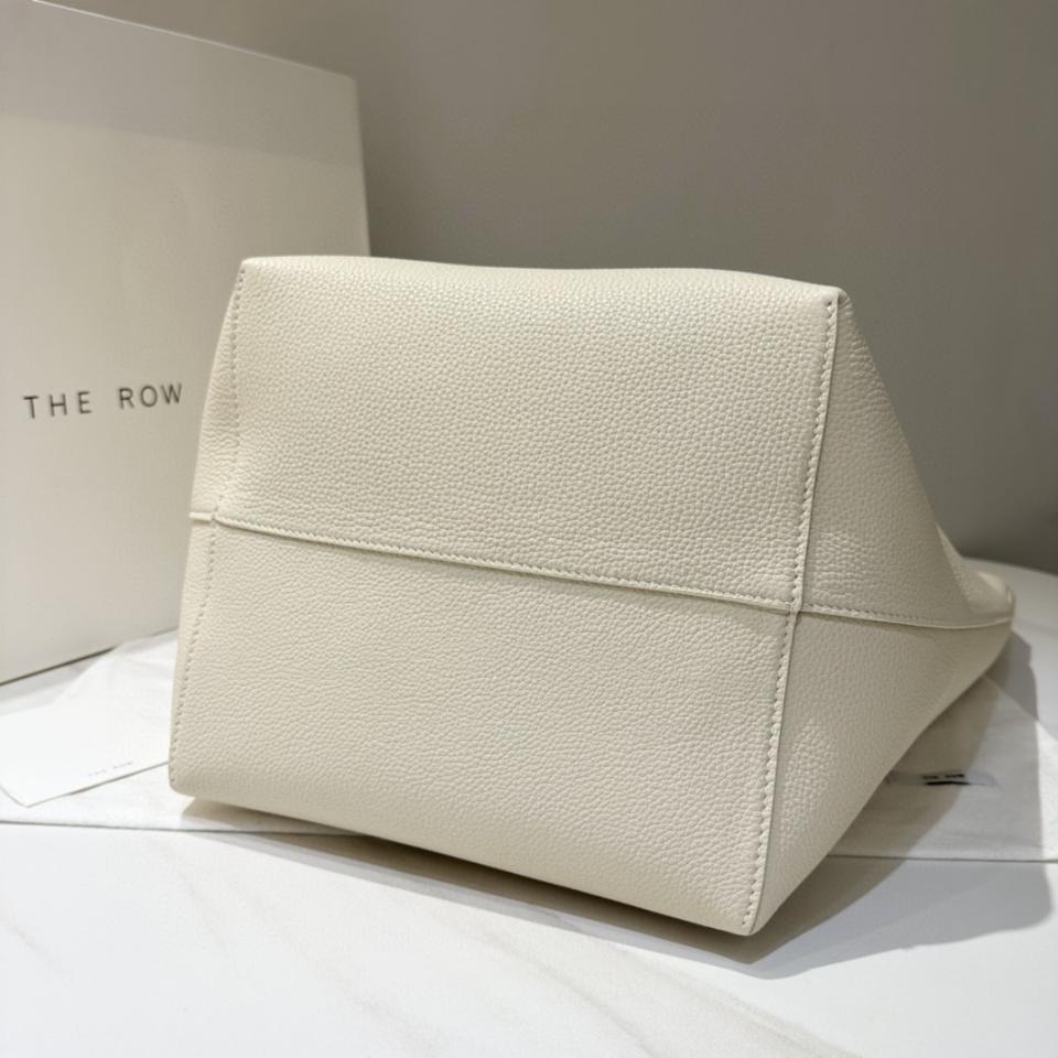 The Row Large N/S Park Tote in Leather ivory  44X38X21cm -25cm-duoc-ban-tai-Hvip Bags and Accessories