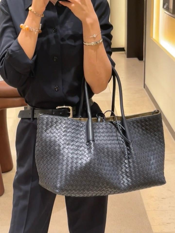 Bottega Veneta Large Pinacoteca Nocturnal/mud 817166 23*43*14.5cm-duoc-ban-tai-Hvip Bags and Accessories