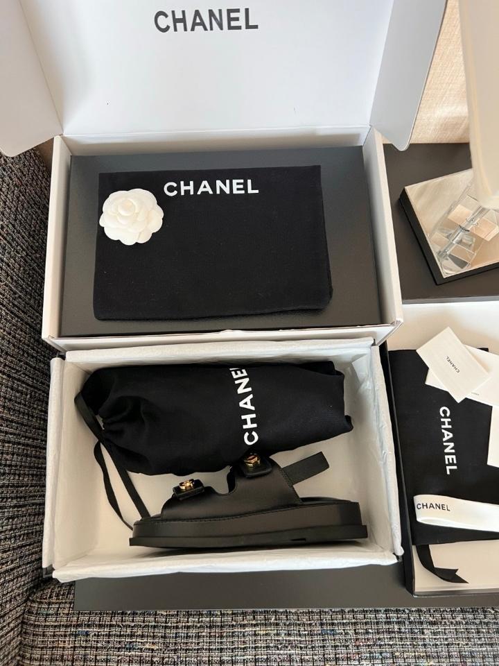 Chanel Sandals
Lambskin 
Black G46339-duoc-ban-tai-Hvip Shoes and Clothes