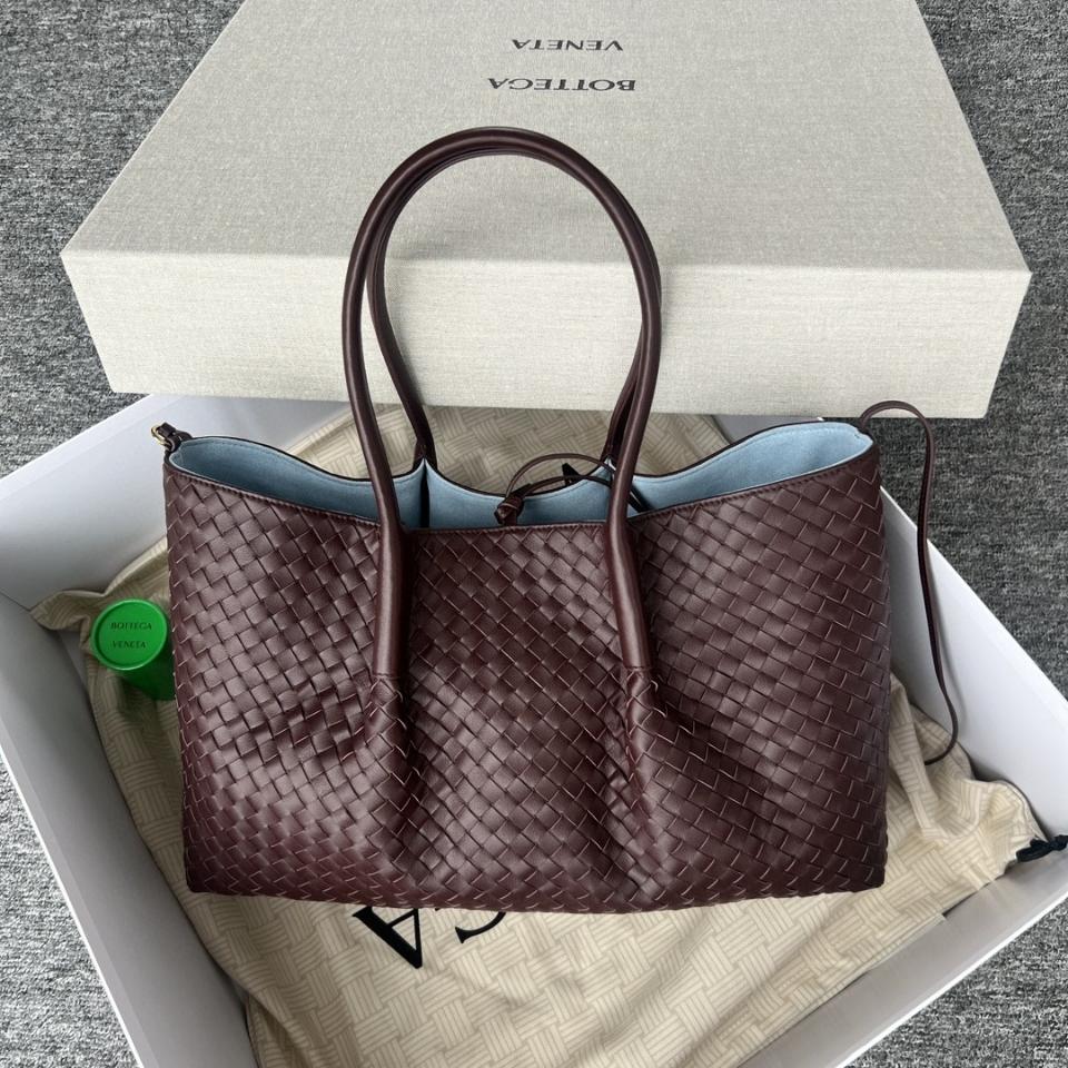 Bottega Veneta Large Pinacoteca burgundy/blue 817166 23*43*14.5cm-duoc-ban-tai-Hvip Bags and Accessories