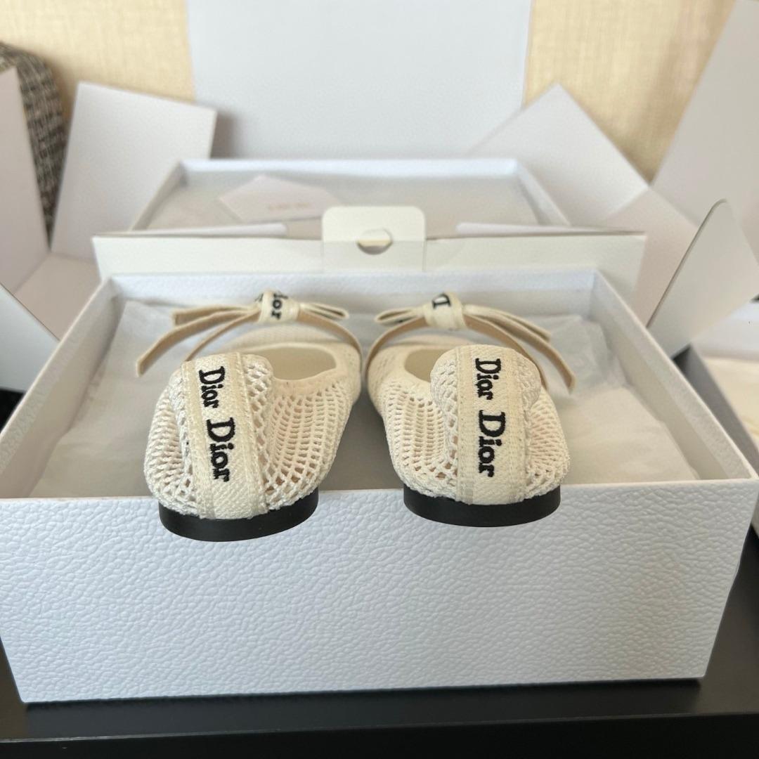 Dior J'Adior Ballet Flat  Mesh-duoc-ban-tai-Hvip Shoes and Clothes