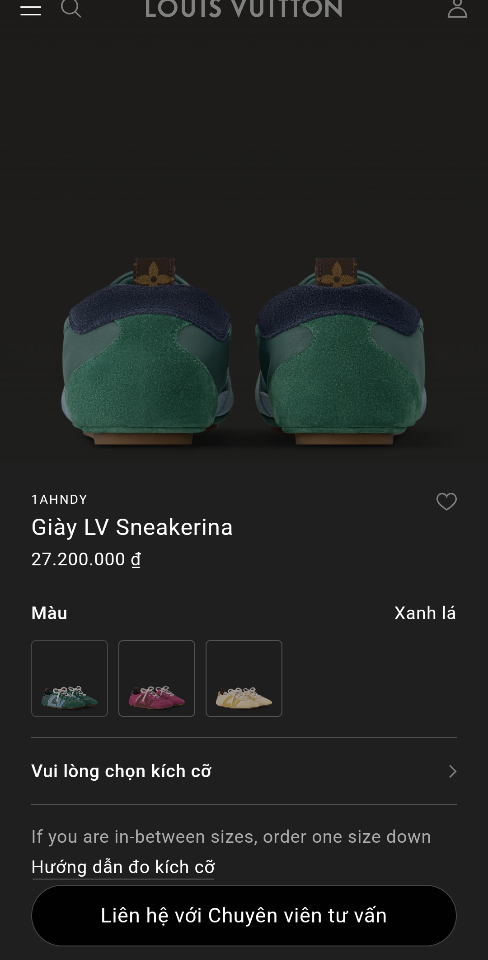 Louis Vuitton 1AHNDY
Giày LV Sneakerina (N1)-duoc-ban-tai-Hvip Shoes and Clothes