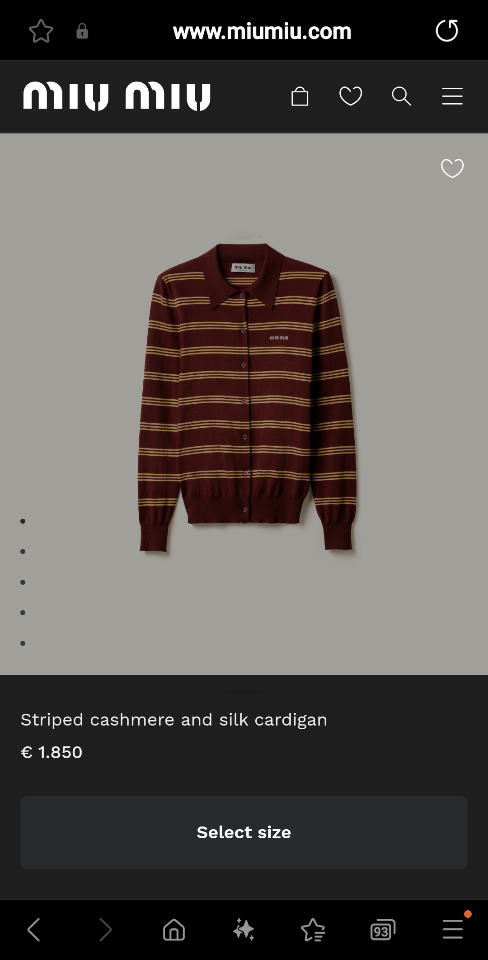 Miu Miu Striped cashmere and silk cardigan MMF949-duoc-ban-tai-Hvip Shoes and Clothes