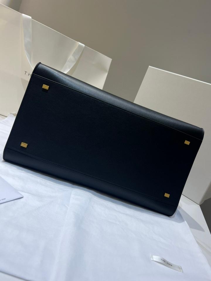 The Row Soft Margaux 15 Bag in Leather  black 38.5x16x30cm-duoc-ban-tai-Hvip Bags and Accessories