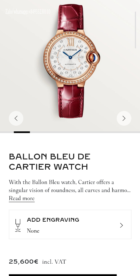 Cartier Ballon Bleu de Cartier watch 33mm WGBB0080-duoc-ban-tai-Hvip Bags and Accessories