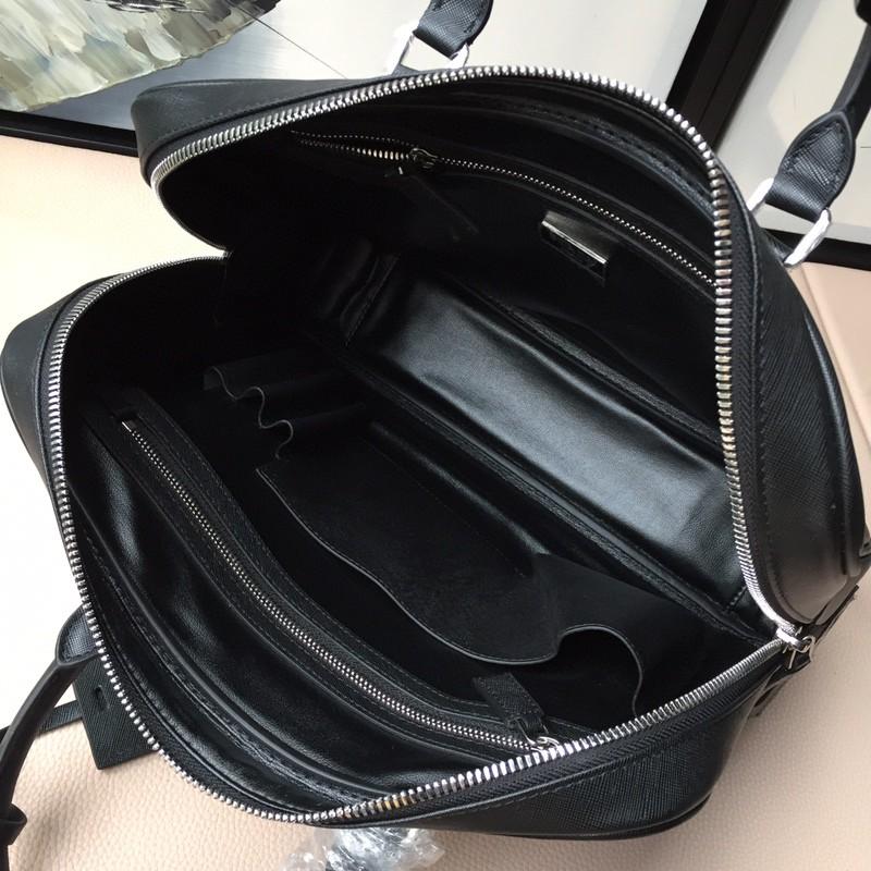 Prada Saffiano Leather briefs bag 0305 38 x28cm -duoc-ban-tai-Hvip Bags and Accessories