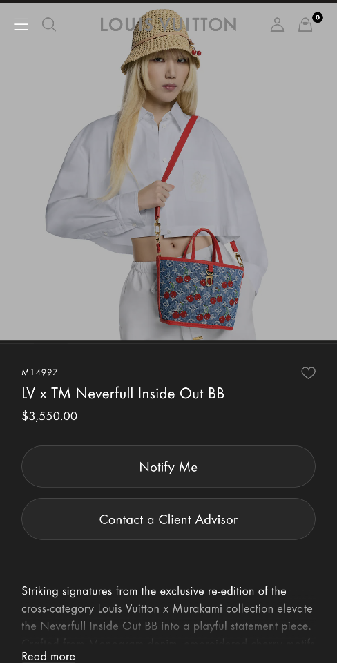 Louis Vuitton M14997
LV x TM Neverfull Inside Out BB 26.5 x 16.5 x 11.0cm Sao chép-duoc-ban-tai-Hvip Bags and Accessories