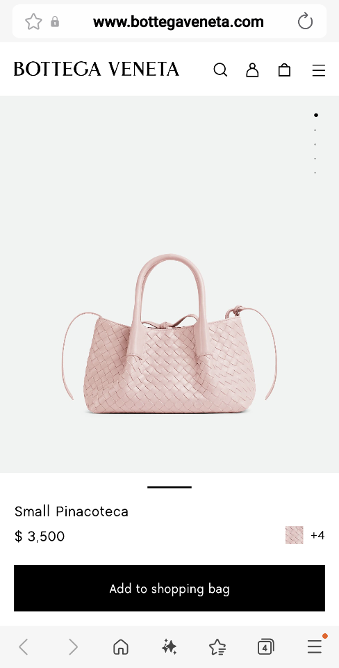 Bottega Veneta  Small Pinacoteca Rose/barolo  819004 15*24*12cm-duoc-ban-tai-Hvip Bags and Accessories