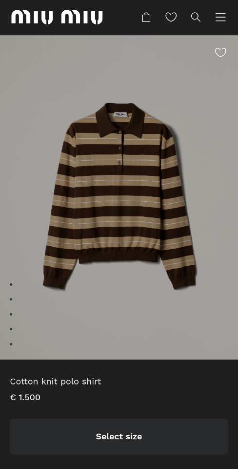 Miu Miu 
Cotton knit polo shirt MMLB32-duoc-ban-tai-Hvip Shoes and Clothes