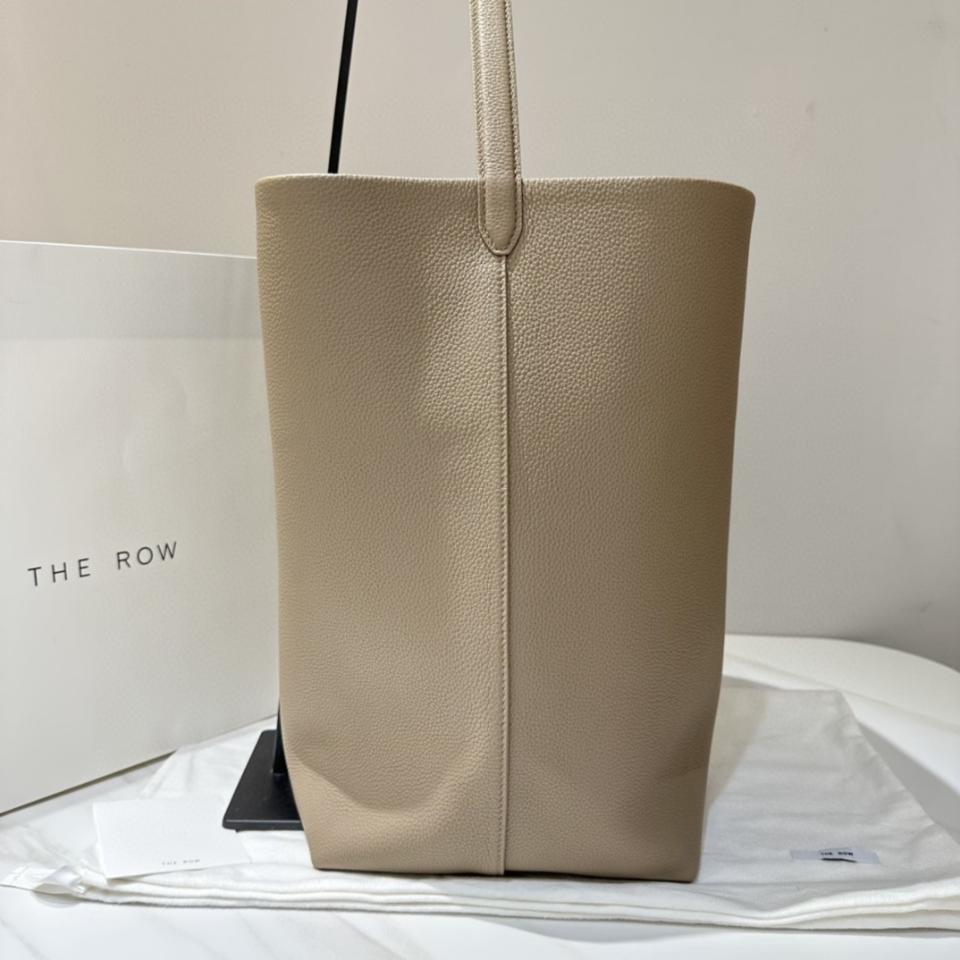 The Row Large N/S Park Tote in Leather Dark Taupe 44X38X21cm -25cm -duoc-ban-tai-Hvip Bags and Accessories