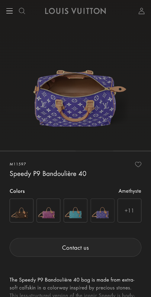 Louis Vuitton M11597
M15285  Speedy P9 Bandoulière 40 40.0 x 26.0 x 23.0 cm Sao chép-duoc-ban-tai-Hvip Bags and Accessories