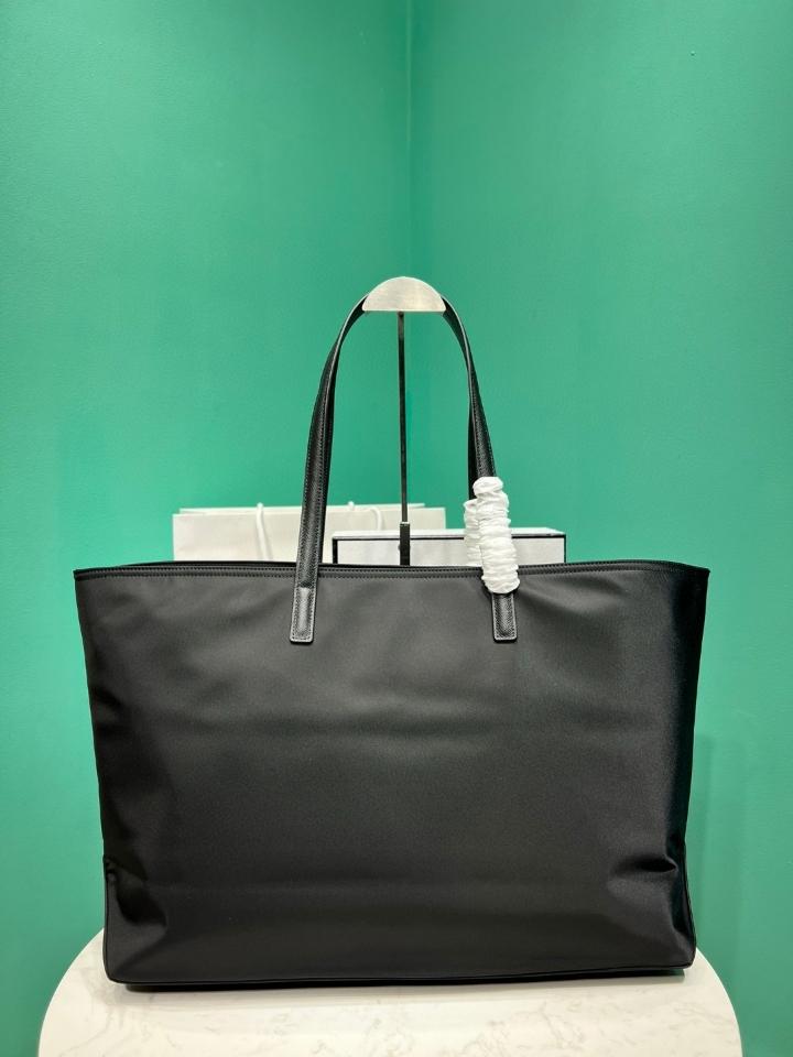 Prada Re-Edition 1978 large Re-Nylon and Saffiano leather tote bag black 43x31x15cm-duoc-ban-tai-Hvip Bags and Accessories