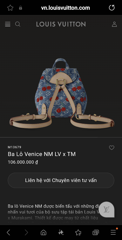 Louis Vuitton M13679
Ba Lô Venice NM LV x TM 24 x26 x7 CM L1-duoc-ban-tai-Hvip Bags and Accessories