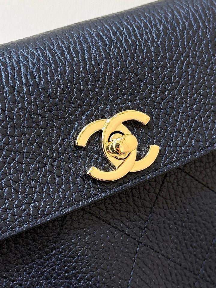 Chanel Small Shopping Bag   Grained Calfskin & Gold-Tone Metal black 15*30.5*11.5cm AS6288-duoc-ban-tai-Hvip Bags and Accessories