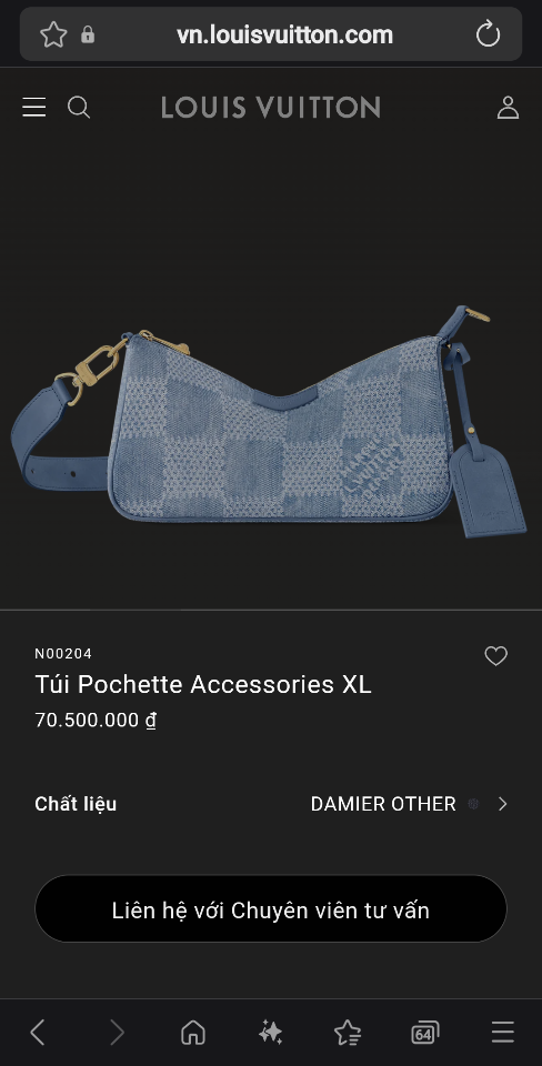 Louis Vuitton N00204
Túi Pochette Accessories XL 16.5 x 9 x 28cm-duoc-ban-tai-Hvip Bags and Accessories