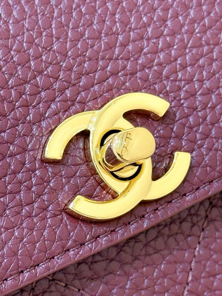 Chanel Small Shopping Bag   Grained Calfskin & Gold-Tone Metal burgundy 15*30.5*11.5cm AS6288-duoc-ban-tai-Hvip Bags and Accessories