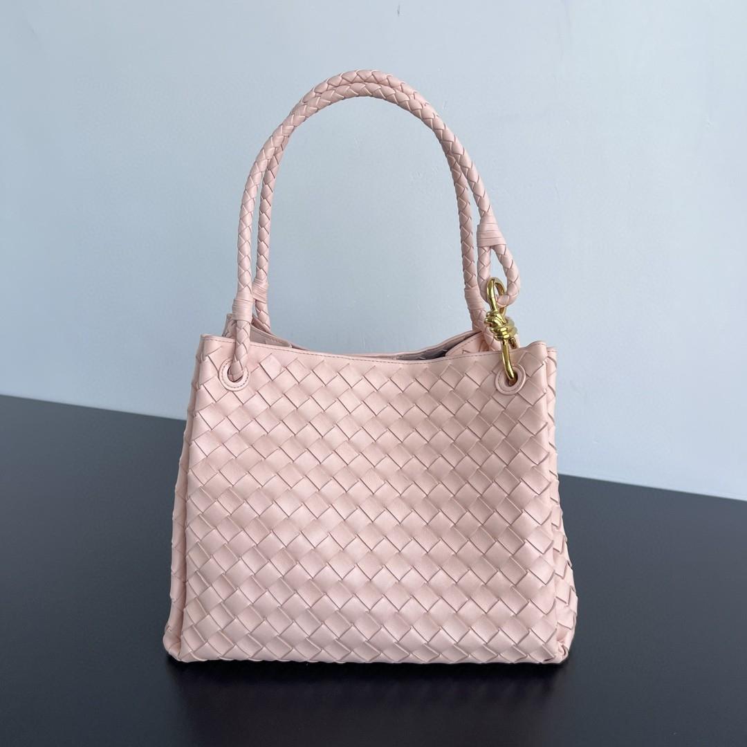Bottega Veneta Large Parachute light pink 796571 30X26X20cm-duoc-ban-tai-Hvip Bags and Accessories