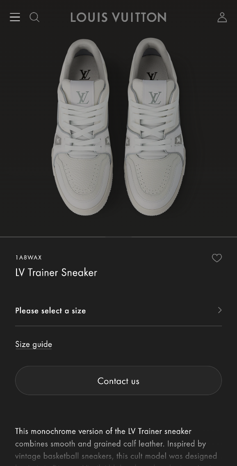 Louis Vuitton 1A8WAX
LV Trainer Sneaker (n1)-duoc-ban-tai-Hvip Shoes and Clothes
