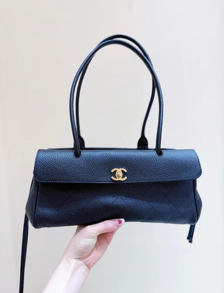 Chanel Small Shopping Bag   Grained Calfskin & Gold-Tone Metal black 15*30.5*11.5cm AS6288-duoc-ban-tai-Hvip Bags and Accessories