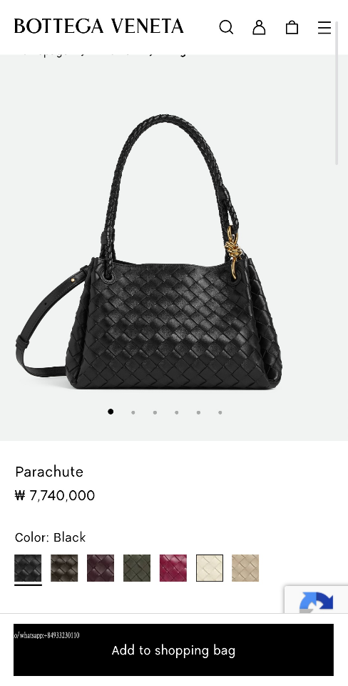 Bottega Veneta medium Parachute black 835921 29.5x17.5x18.5cm -duoc-ban-tai-Hvip Bags and Accessories