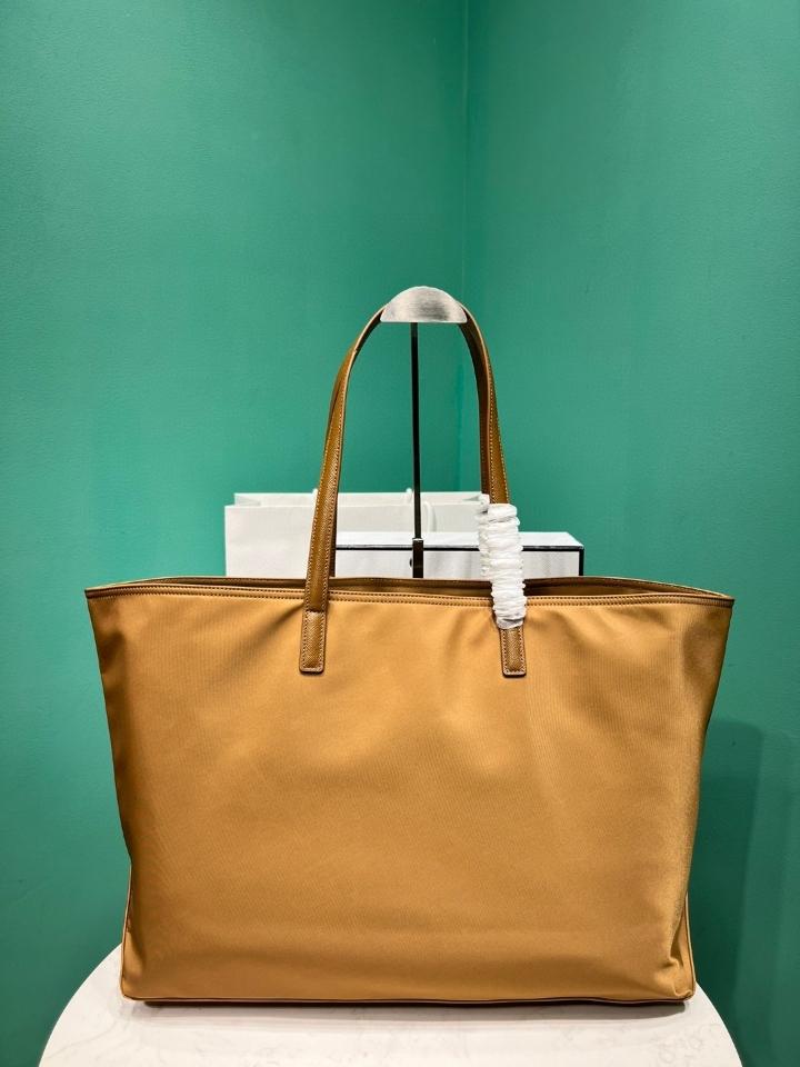 Prada Re-Edition 1978 large Re-Nylon and Saffiano leather tote bag Cork Beige 43x31x15cm-duoc-ban-tai-Hvip Bags and Accessories