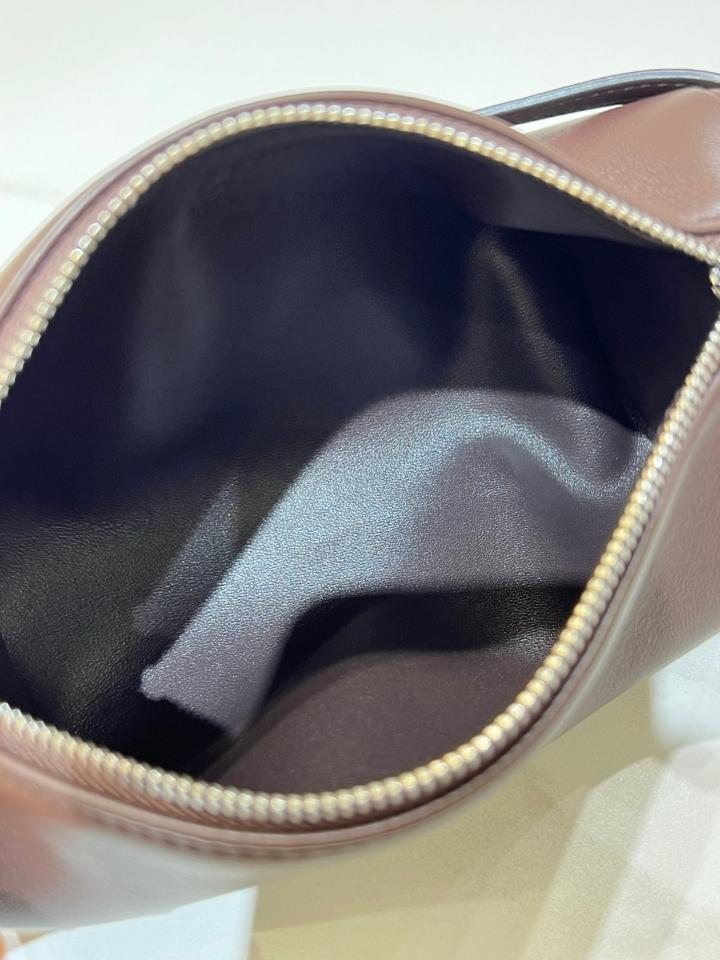 The Row 90's Bag in smooth calfskin Leather brown Melange 19.5x10x 8cm -duoc-ban-tai-Hvip Bags and Accessories