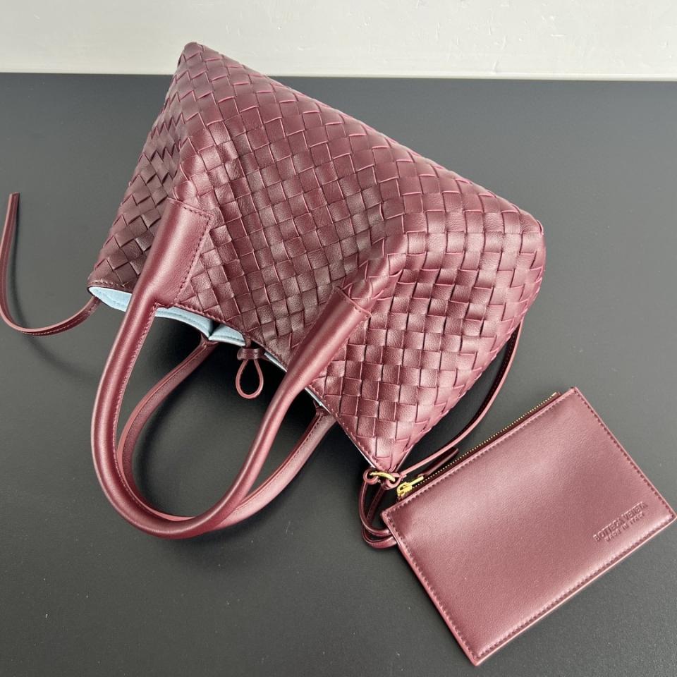 Bottega Veneta  Small Pinacoteca burgundy  819004 15*24*12cm-duoc-ban-tai-Hvip Bags and Accessories