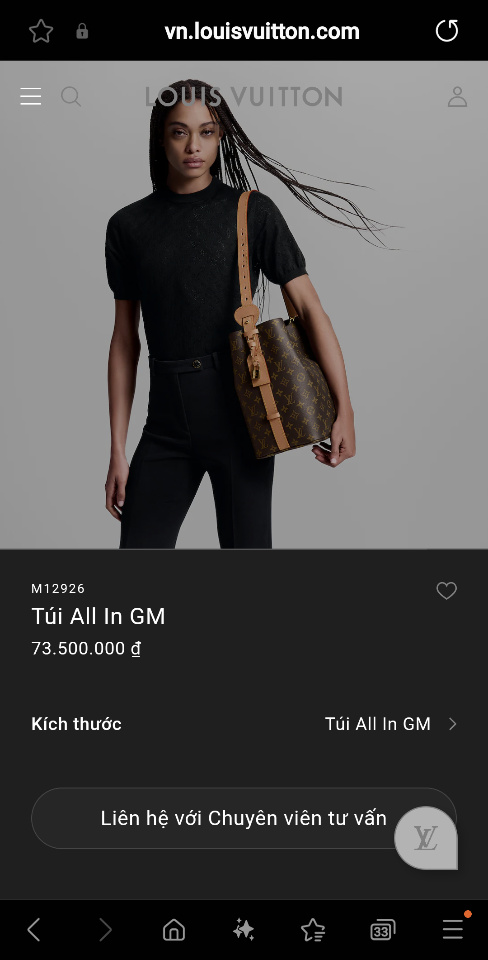 Louis Vuitton M12926
Túi All In GM 𝟑𝟏*𝟏𝟖*𝟐𝟔𝐜𝐦-duoc-ban-tai-Hvip Bags and Accessories