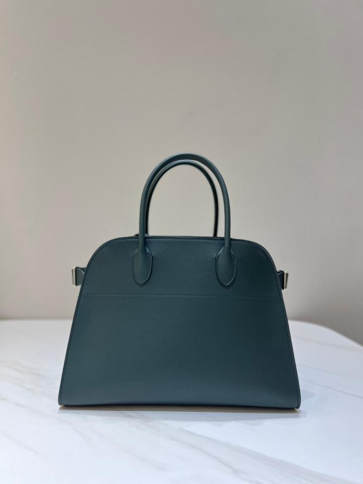 The Row Soft Margaux 12 Bag in Leather green 32x15x25cm-duoc-ban-tai-Hvip Bags and Accessories