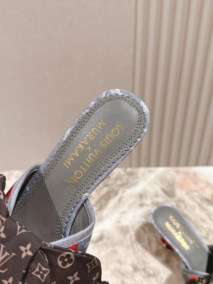 Louis Vuitton LV x TM Cherie Mules grey 🍒55mm (1) -duoc-ban-tai-Hvip Shoes and Clothes