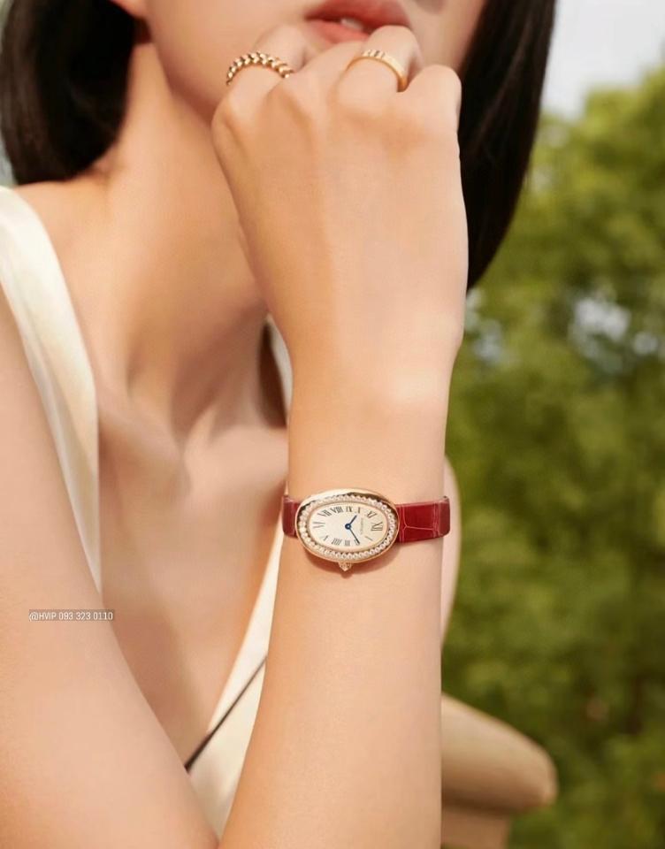 Cartier Baignoire watch
Small model, quartz movement, rose gold, diamonds, leather WJBA0053-duoc-ban-tai-Hvip Bags and Accessories