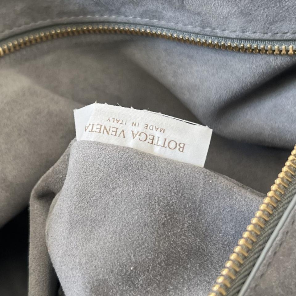 Bottega Veneta Jodie dark grey suede 600261 48x40x16cm-duoc-ban-tai-Hvip Bags and Accessories